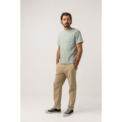 T-shirt RHYTHM Terry Stripe Seafoam - rhythm terry stripe